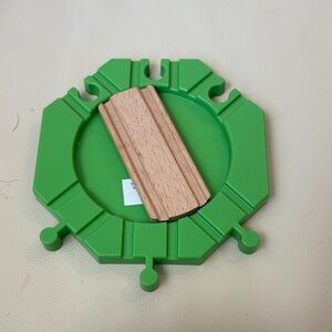 Green and Tan Toy Track Piece - fits Thomas the train wood set